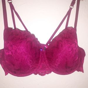 Magenta Push-up bra